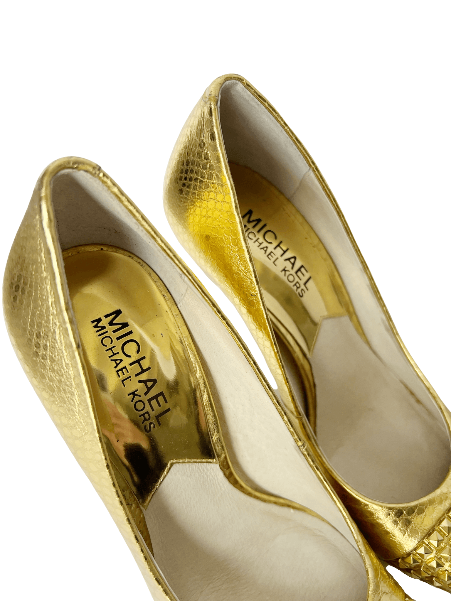Michael Michael Kors Gold Heels Sz US 5 Preloved Style HQ